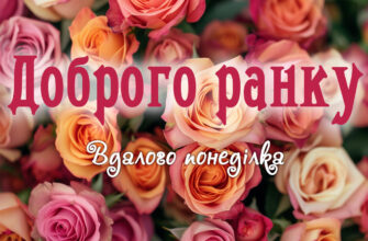 Доброго ранку понеділка
