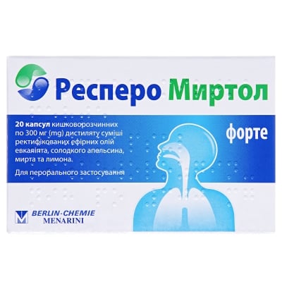 Респеро Миртол Форте: від чого лікує і як використовувати препарат?