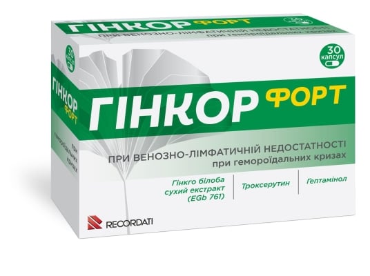 Гінкор Форт від чого допомагає: ефективність, показання, застосування