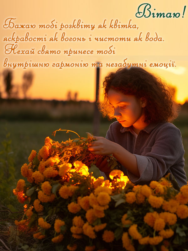з днем івана купала вітальна картинка, листівка